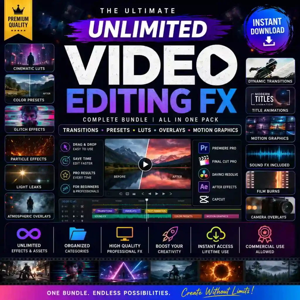 5000+ Video Editing Effects Bundle