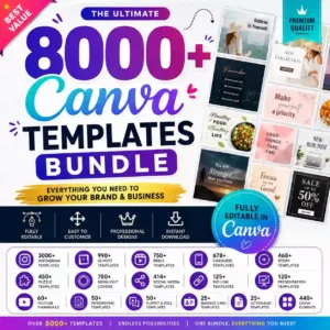 8000+ Canva Templates Bundle