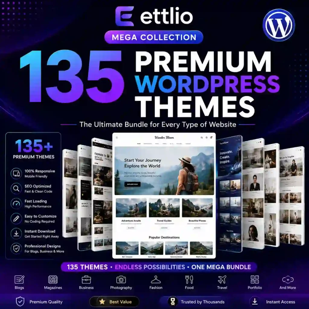 135  WordPress Blog Theme Mega Collection