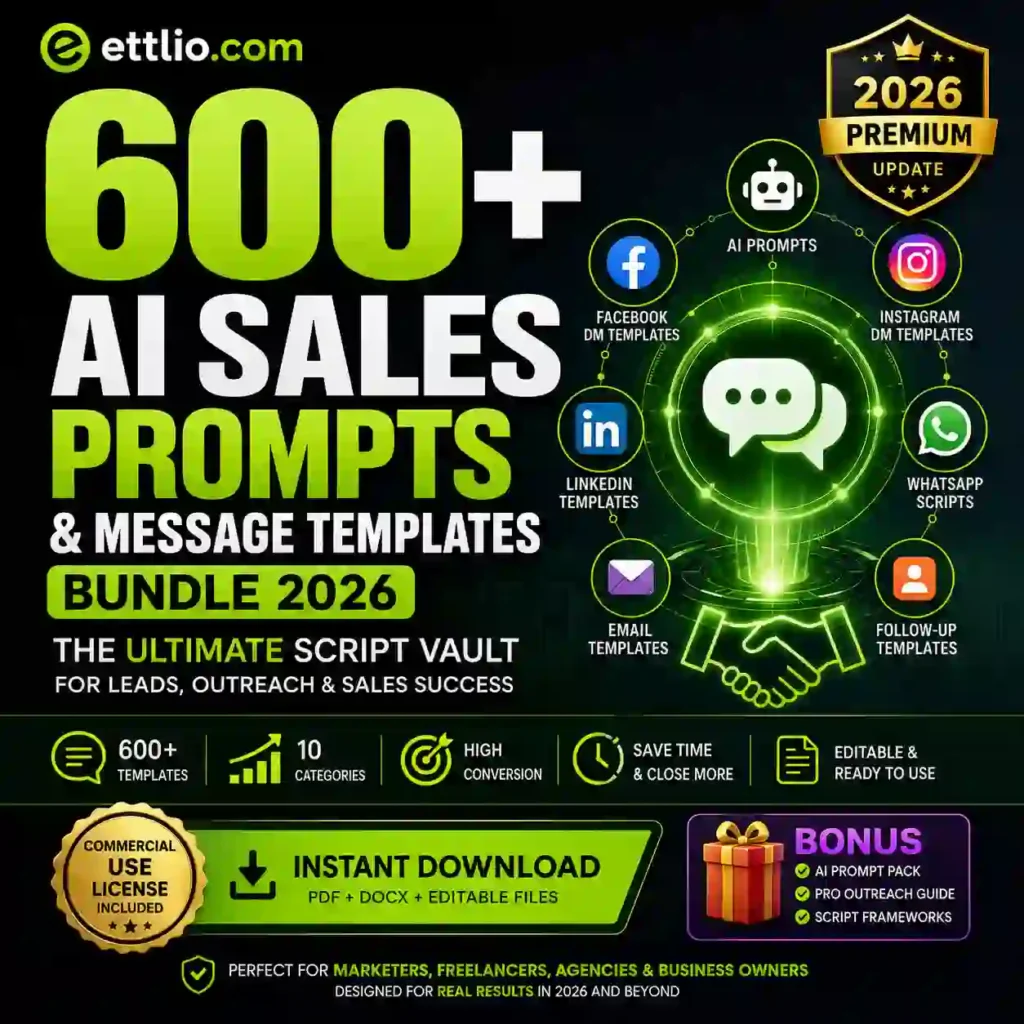 600+ AI Sales Prompts Bundle